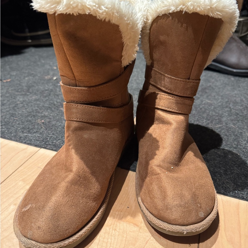Airwalk Brown Shearling-Lined Winter Boots